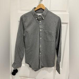 Everlane men’s gray flannel shirt sz small
